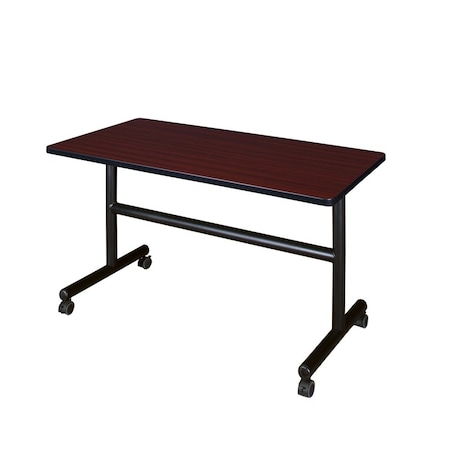 Kobe Rectangle FlipTop Table, 48" W, 29" H, Laminate Top, Mahogany MKFT4830MH